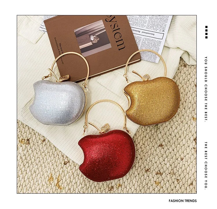 Women's Crystal Evening Bag Female Red Gold Silver Clutch Bags Wedding Diamond Beaded Bag Rhinestone Party Bags Women's Handbags