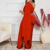 Elegant Women One Shoulder Jumpsuit with Belt Long Sleeve Spring Summer Plus Size One Piece Fashion Sexy Ladies Rompers 2024