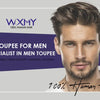 Realistic Front Hairline Thin skin Base Toupee Men Wig V Style Front Natural Human Hair Men's Forehead Hairline Male Replacement