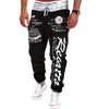 Letter Graphic Print Sweatpants for Men Hip Hop Joggers Sports Athletic Pants for Workout Casual Elastic Waist Lounge Trousers