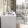 9 Drawer Dresser for Bedroom with Charging Station, 63" Modern Large Wood Chest of Drawers Handle Free, Black/White