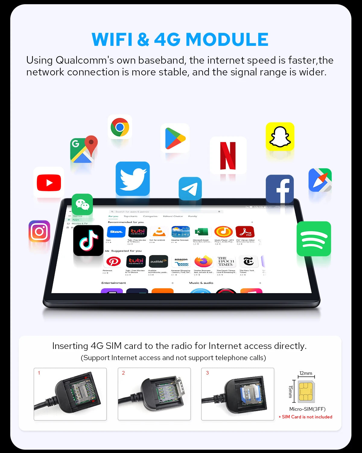 JOYING 11.6“Android Car Radio Stereo Multimeida Player Double Din  Head Unit With Wireless Carplay Android Auto US/EU Warehouse