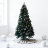 180/210/240cm Pop Up Pre-Lit Christmas Tree,Artificial Pine Needle & PVC Mixed Tree with Iron Base,Easy Setup Holiday Decoration