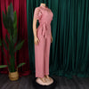 Elegant Jumpsuits & Rompers for Women O Neck Lace Patchwork Short Sleeve Sashes High Waisted Luxury Birthday Party Dinner Outfit