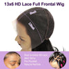 250 Density 13x6 HD Lace Frontal Wig Invisible Real HD Lace 13x4 Full Frontal Lace Wig Straight Pre Plucked Virgin Human Hair