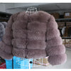 Maomaokong 2025 Natural Real Fox Fur Coat Women Winter Warm Luxury Fur Jacket Detachable Long Sleeves Female Vest Furry Coats