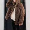Winter New Men's Solid Color Faux Fur Long-Sleeved Jacket Korean Retro Fashion Trend Street Casual Loose Simple Niche Men's Top