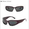Designer y2k UV400 Mirrored Sunglasses Women White Sun Glasses Men Hispter Sport Driving Cycling Ladies Shades 2023 gafas de sol