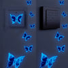 New Blue Glow-in-the-dark Butterfly Wall Stickers Room Decoration Accessories Cartoon Sticker for Anniversaries Birthdays Paster