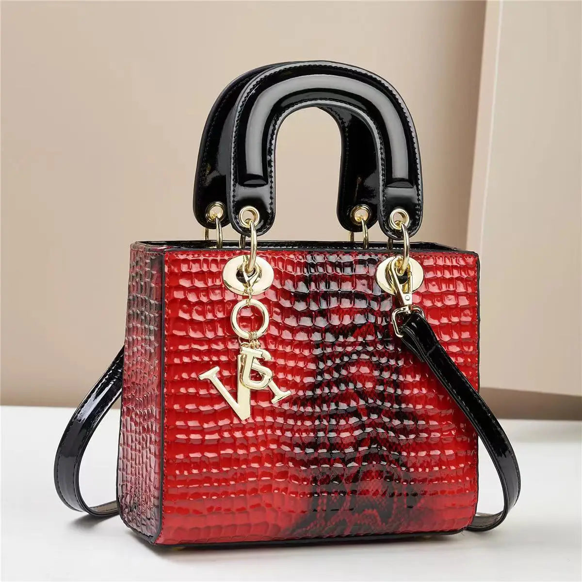 2024 High Quality Luxury Brand Designer PU Leather Shoulder Bag Women Hand Bags Crocodile Purses Ladies Messenger Handbag Totes