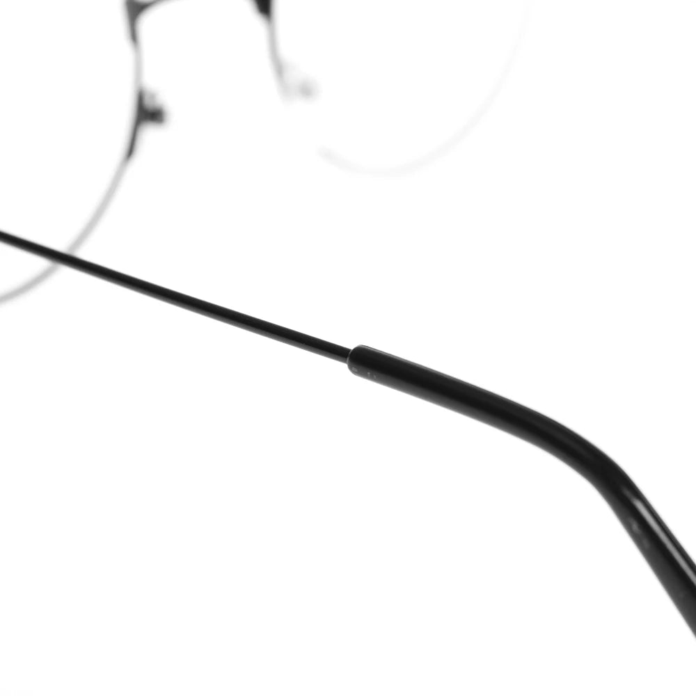 New Metal Frame Glasses Clear Round Lens Eye Glasses for Women Men Large Oversized Eyeware Harajuku Decorative Glasses Gifts