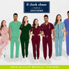 Hospital Medical Uniforms Nurse Suit Women Solid Color Dentistry Operating Room Scrub Set Two-piece Pet Grooming Doctor Workwear
