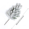 Artificial Pine Needles Branches Christmas Fake Snowy Pine Picks Twigs Winter Sprays Greenery Stems for Xmas Tree Garlands Decor