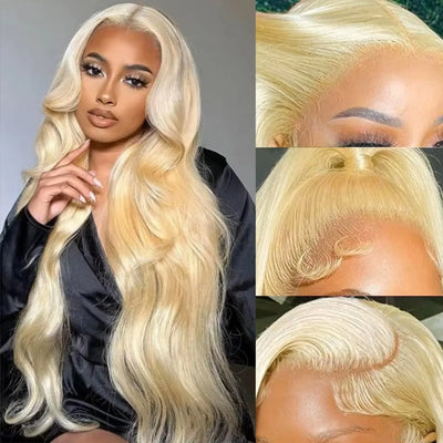 613 Blonde Body Wave Hair Wig Pre Plucked 16-36 Inch 100% Human Hair Wig 13x4 13x6 HD Lace Frontal Wigs 180 200 Density