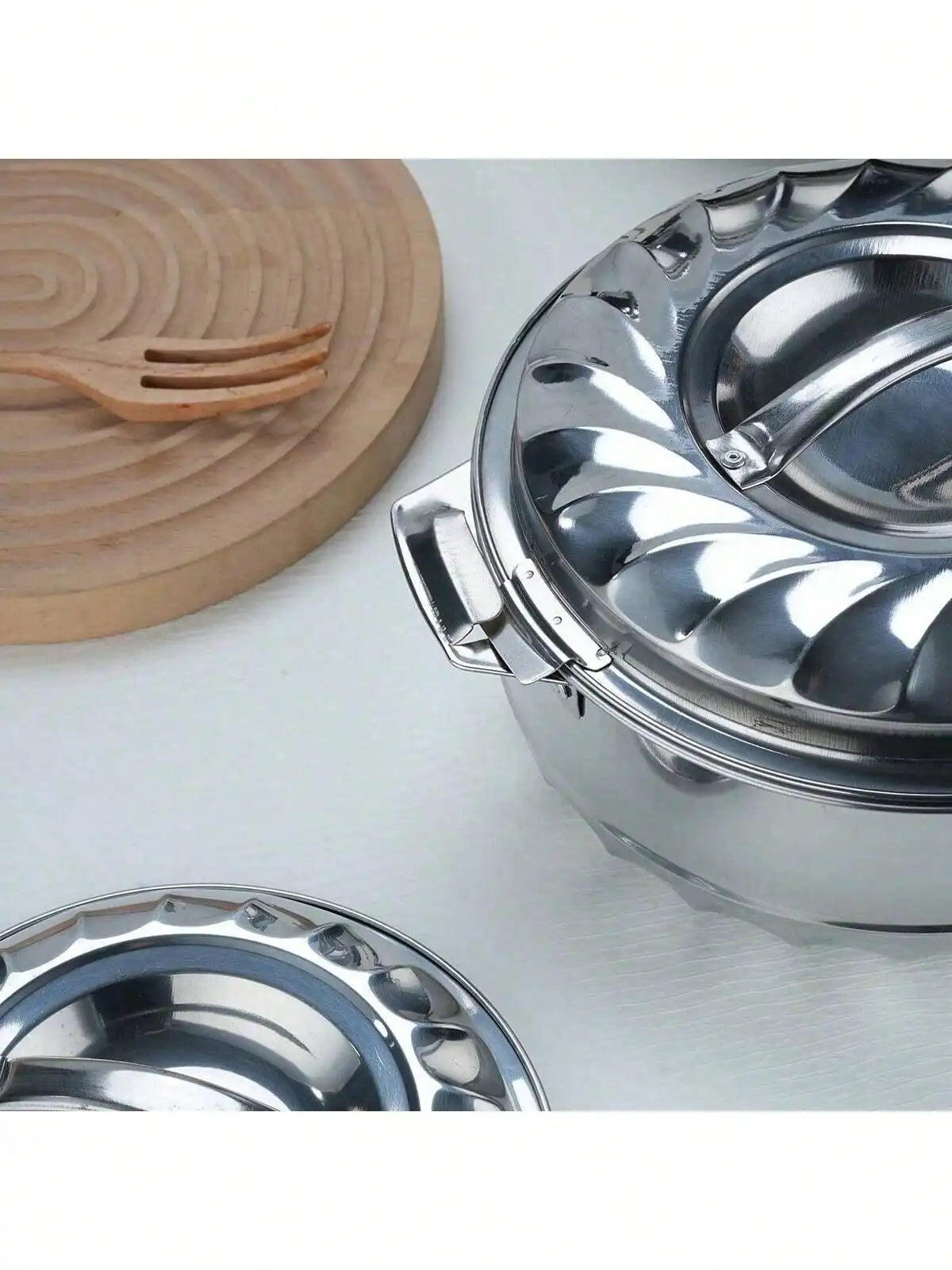 4-Piece Stainless Steel Orchid Preservation Set – Double-Layer Insulated Pots, Diamond Design, Large Capacity (1L, 2L, 3L, 5L)