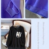 Plus-size women's Fall/Winter Casual commute loose and comfortable hoodie cartoon print purple green V-neck long sleeve top big