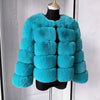 Damenmode Kunstpelzmantel superheiß Herbst Winter Damen kurze Kunstfuchsjacke flauschig hohe Qualität 7XL Damen Pelzmäntel