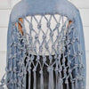 Women Denim Jacket Back Grid Fringe Design Denim Jacket Ladies Spring and Fall Fashion Short Personalized Jacket Coat 2024 New