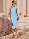 Elegant Bandage Dress Luxury Party Evening Club Night Cocktail Modest Holiday Bodcyon Celebrity Woman Clothes High Quality