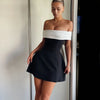 Women Sexy Backless Short Dress Fashion Sleeveless Big Bow Mini  Dress Lady Evening Party Dress 2025 Summer New Women's Clothing