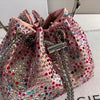 Wedding Party Clutch Purse Glitter Shiny Diamond Banquet Bag Women's Handbag Luxury Fashion Evening Bag Shoulder Chain Bag
