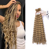 Synthetic Braiding Hair for Boho Braids 20Inch 90G Deep Wave Bulk High Quality Synthetic Protein Hair Extensions For Women