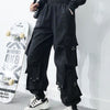 Women Cargo Pants 2023 Harem Pants Fashion Punk Pockets Jogger Trousers With Chain Harajuku Elastics High Waist Streetwear