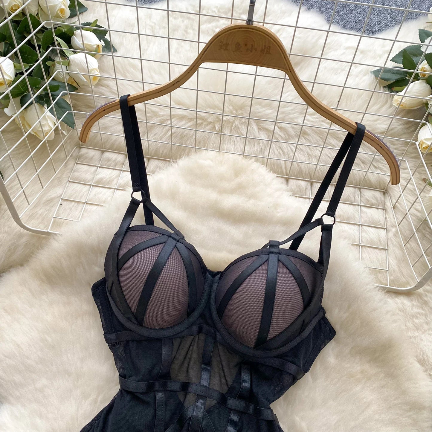 SINGREINY Women Corset Slim Sexy Bodysuits Sleeveless Gauze Short Playsuits Fashion Open crotch Underwear Camis Solid Rompers