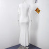 Elegant Knit Vest Suits Women Solid Single Breasted O-neck Sleeveless Slim Waistcoat Bodycon Midi Skirts 2025 Spring Lady Outfit