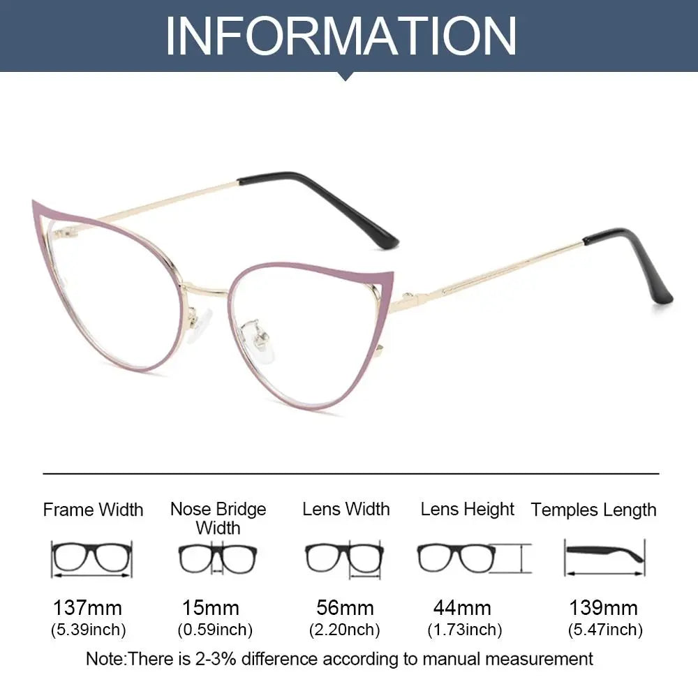 2025 New Cat Eye Anti Blue Light Glasses Women Men Vintage Brand Designer Optical Retro Ins Computer Eyeglasses Clear Spectacle