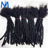 Dreadlock Extension Human Hair 0.6cm Thickness 8 Inch Full Handmade Permanent Locs Can Be Dyed and Bleached for Women Men