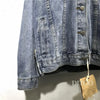 Women Denim Cost Single Breasted Button Jackets Fleece Patchwork Cardigan Pockets Outerwear Casual Warm Solid Loose Fit