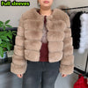 Damenmode Kunstpelzmantel superheiß Herbst Winter Damen kurze Kunstfuchsjacke flauschig hohe Qualität 7XL Damen Pelzmäntel