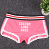 NEW Custom Underwear Girls Cotton Boyshorts Female Underwear Girls Gift Ladies Personalized Boxer Panties Breathable Women's
