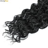 Beach Curl Crochet Hair Gogo Curl Crochet Hair 18 Inch Ombre Brown Blonde Bug Ginger T30 Synthetic Deep Wave Twist Crochet Braid