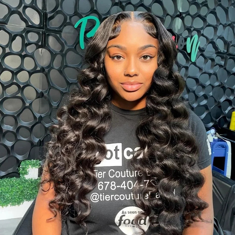 30 40 Inch Loose Deep Wave 13x6 HD Lace Frontal Human Hair Wig Brazilian 13x4 Curly Human Hair Lace Front Wigs Pre Plucked 250%