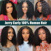 13X4 Brazilian Kinky Curly BoB Lace Frontal Wigs For Women Glueless 180 Density Preplucked 100% Human Hair Wig Deep Curls Wig