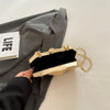 Golden Acrylic Evening Clutch Bag For Elegant Women Geometric Dinner Party Shoulder Bag 2024 Luxury Designer Purses And Handbags