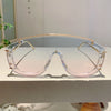 KAMMPT Fashion Leopard Women Sunglasses Stylish Gradient Outdoor Sports Shades Luxury Metal Design Oversize Men Sun Glasses