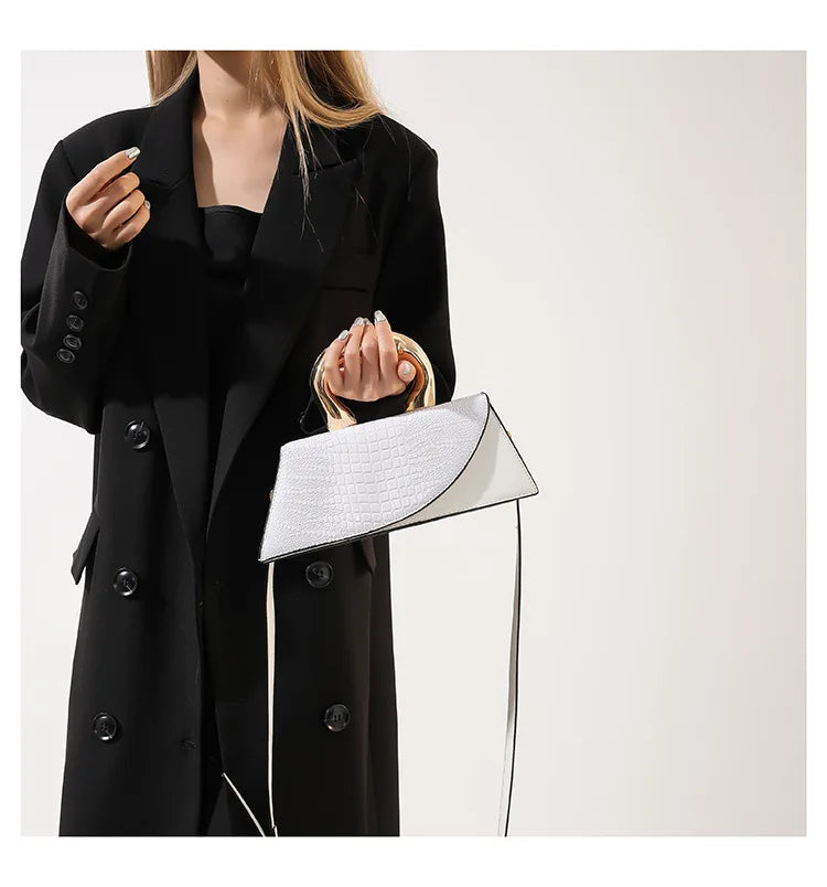 Solid Alligator PU Shoulder and Crossbody Bags Personality Designer Style High Quality Hand Bags for Women 2024 Fashion Hot Sale