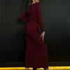 Tossy Female Pleated Sexy Maxi Dress Patchwork Twist Slim Long Sleeve Solid Y2k Autumn Streetwear Dress Women's Bodycon Dress