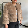 Damenmode Kunstpelzmantel superheiß Herbst Winter Damen kurze Kunstfuchsjacke flauschig hohe Qualität 7XL Damen Pelzmäntel