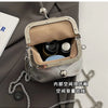 Trendy Korean Fashion Mini Square Bag Vintage Streetwear Elegant Crossbody Bags Casual Y2k Aesthetic Shoulder Handbags for Women