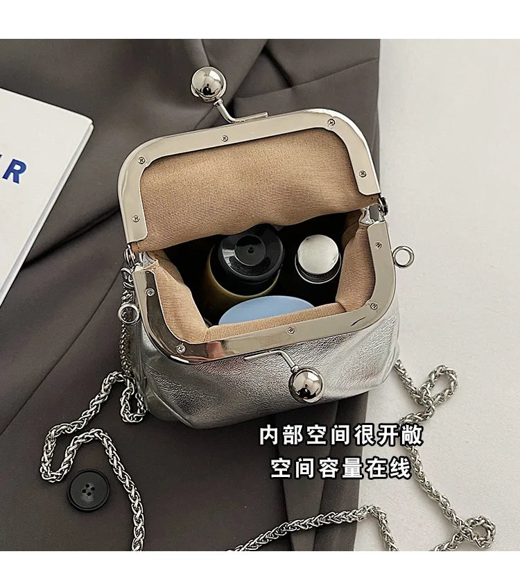 Trendy Korean Fashion Mini Square Bag Vintage Streetwear Elegant Crossbody Bags Casual Y2k Aesthetic Shoulder Handbags for Women