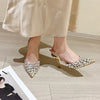 Eilyken Sexy Pointed Toe Women Pumps Elegant Crystal PVC Transparent Thin High Heels Slingback Party Prom Female Shoes