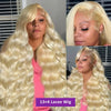 613 Blonde Wig Body Wave Wigs Human Hair 13x6 Hd Lace Frontal Wig Transparent Lace 250 Density 13x4 Lace Front Human Hair Wig