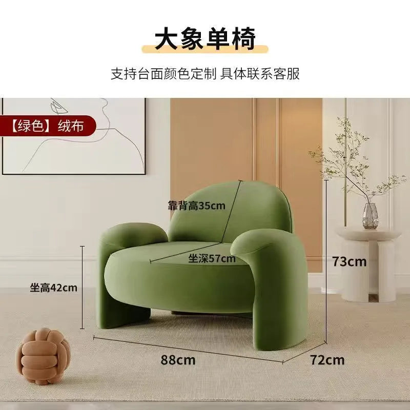 Italian Velvet Adults Chair Yellow Trending Accent Balcony Comfy Hotel Chair Makeup Single Design Penteadeira Home Furniture