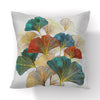 45x45cm gingko leaf polyester cushion cover black gold  waist pillowcase living room chair sofa home decoration