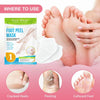Foot Peel Mask, Exfoliating Peel Off Calluses Dead Skin Callus Remover Dry Cracked Feet, Baby Soft Smooth Touch Feet Skin