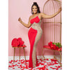 Sexy Summer Women Clothing Mesh Transparent Strap Long Dress One-piece Chic Style Mid-waist Length